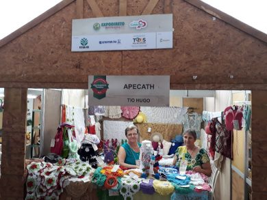 Artesãs tio-huguenses e a Senhorita Turismo representaram Tio Hugo em mais uma edição da Expodireto Cotrijal