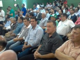 Gilso Paz e Geder Follmer participaram da abertura da 18ª Expodireto Cotrijal