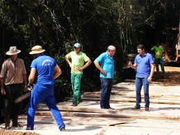 Prefeito Gilso Paz visita obras de recuperação de estradas