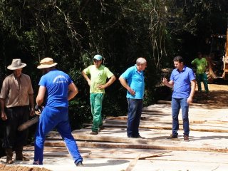 Prefeito Gilso Paz visita obras de recuperação de estradas