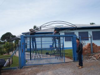 Prefeito Gilso Paz visita obras no interior