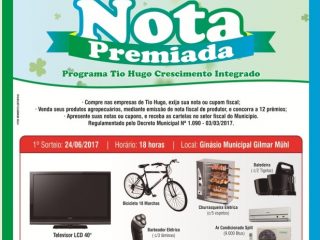 Nota Premiada: Primeiro sorteio será realizado neste sábado dia 24 de junho