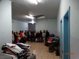 Mais de duas mil e quinhentas peças foram doadas na Campanha do Agasalho 2017 em Tio Hugo