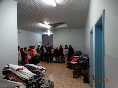 Mais de duas mil e quinhentas peças foram doadas na Campanha do Agasalho 2017 em Tio Hugo