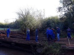 Ponte sobre o Arroio Grande na comunidade de Polígono do Erval passa por recuperação