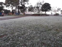 Tio Hugo registra 3 graus negativos na madrugada