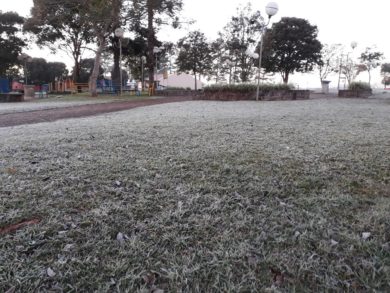 Tio Hugo registra 3 graus negativos na madrugada