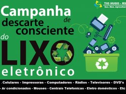 Secretaria de Agricultura e Meio Ambiente está recolhendo lixo eletrônico