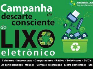 Secretaria de Agricultura e Meio Ambiente realiza campanha de recolhimento de lixo eletrônico