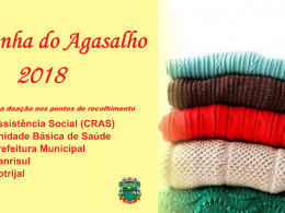 Assistência Social está recolhendo peças para a Campanha do Agasalho 2018