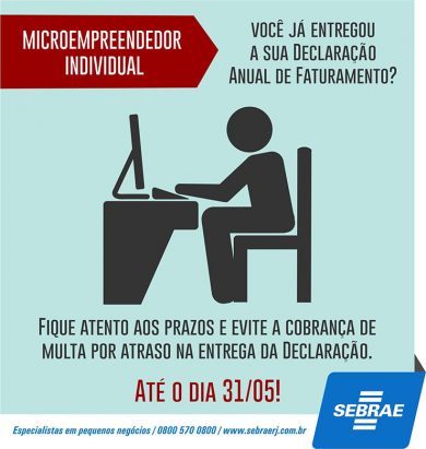 Declaração anual do MEI deve ser efetuada até o dia 31 de maio