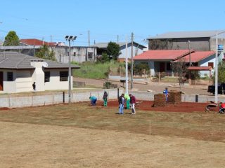 Administração Municipal investe na construção de um novo espaço para prática esportiva