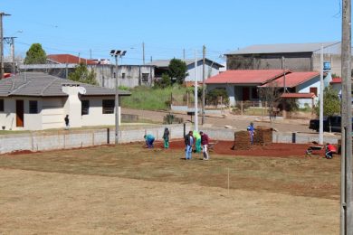 Campo de futebol 7 fica no loteamento Sippel