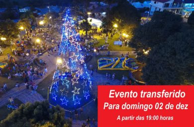 NATAL ILUMINADO 2018 – Abertura transferida para o próximo domingo dia 02 de dezembro