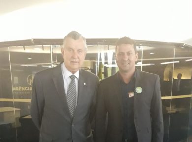 Gilso Paz e o Senador Luiz Carlos Heinze em Brasília