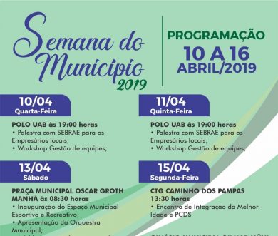 Tio Hugo 19 anos: Confira a programação da Semana do Município