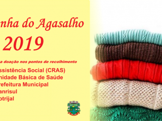 Campanha do Agasalho: Entrega de donativos será realizada nos dias 29 e 30 de maio