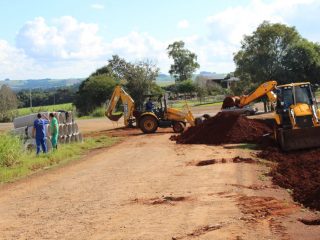 Trabalhos intensificados na instalação de drenagem