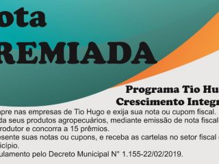 Segundo sorteio da Campanha Nota Premiada acontece no dia 11 de outubro na Praça Oscar Groth