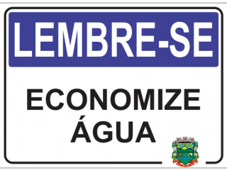 Economize água: Faça sua parte!