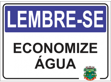 Economize água: Faça sua parte!