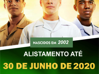 Jovens nascidos em 2002 deverão efetuar o alistamento no Serviço Militar em plataforma on-line