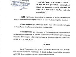 Tio Hugo permanece com os protocolos de distanciamento controlado em bandeira laranja