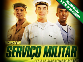 Serviço Militar: Prorrogado o prazo para alistamento
