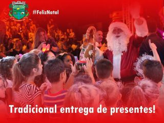 Com a presença do Papai Noel, entrega de presentes para crianças com idade até 10 anos será realizada em pontos fixos