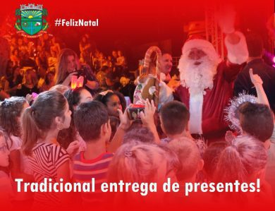 Com a presença do Papai Noel, entrega de presentes para crianças com idade até 10 anos será realizada em pontos fixos