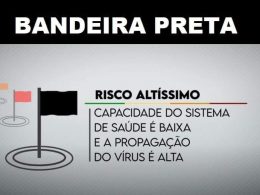 Bandeira Preta determina fechamento de alguns estabelecimentos comerciais e restrições de atendimento