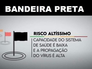 Bandeira Preta determina fechamento de alguns estabelecimentos comerciais e restrições de atendimento