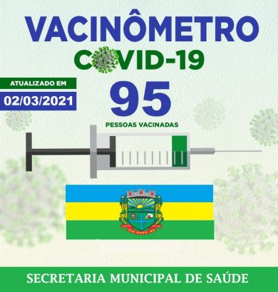 Vacinômetro: 95 pessoas já foram vacinadas contra a Covid-19 em Tio Hugo