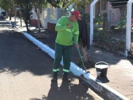 Limpeza, pintura e manutenção de ruas