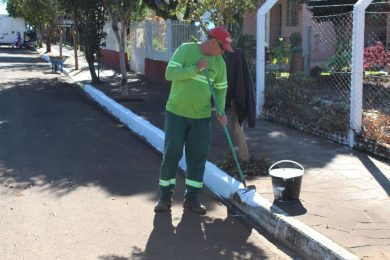 Limpeza, pintura e manutenção de ruas