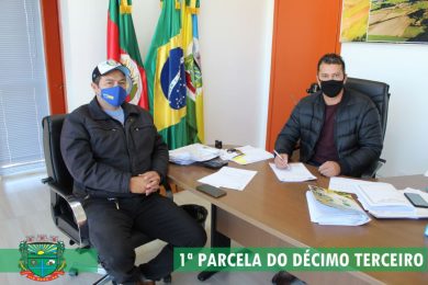 Poder Executivo Municipal anuncia pagamento da 1ª parcela do décimo terceiro salário dos servidores públicos municipais