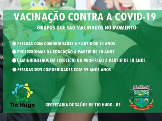 Secretaria Municipal de Saúde avança na vacinação contra a Covid-19