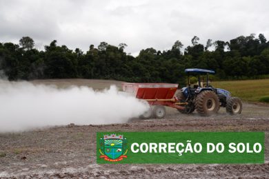 Inscrições para o Programa de Correção do Solo – Distribuição de calcário – serão iniciadas no dia 12 de julho