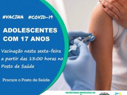 Vacinação para adolescentes de 17 anos