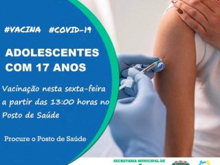 Vacinação para adolescentes de 17 anos
