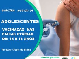Vacinação para adolescentes de 15 e 16 anos