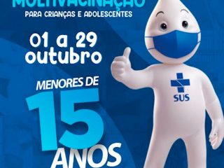 Crianças e jovens menores de 15 anos deverão atualizar caderneta de vacinação