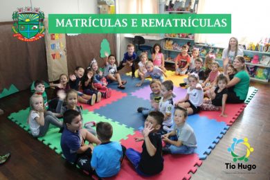 Períodos de matrículas e rematrículas na rede municipal de ensino foi iniciado nesta quarta-feira 10