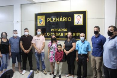 Sessão solene da Câmara Municipal de Vereadores homenageia Paulo Cesar Pereira