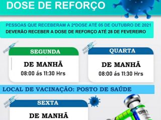 Dose de reforço vacina Covid-19