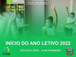 Aulas na rede municipal de ensino de Tio Hugo serão iniciadas no dia 14 de fevereiro