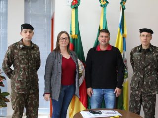 Administração Municipal recebe a visita de Militares do Posto de Recrutamento e Mobilização de Santo Ângelo