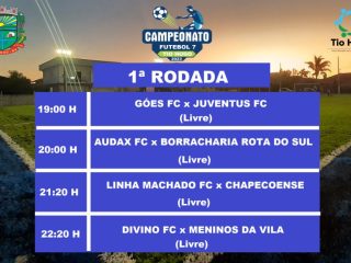 Abertura do Campeonato de Futebol Sete de Tio Hugo acontece na sexta-feira 10 de fevereiro