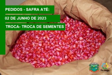 Aberto o período para pedidos de sementes através do Programa Troca-Troca