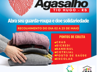 Campanha do Agasalho 2022: Pontos de arrecadação estão distribuídos pelo município